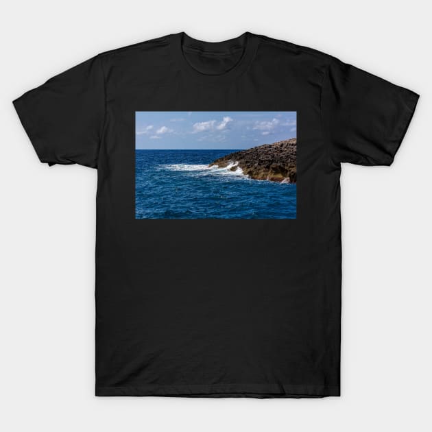 Waves beating against the rocks T-Shirt by lena-maximova